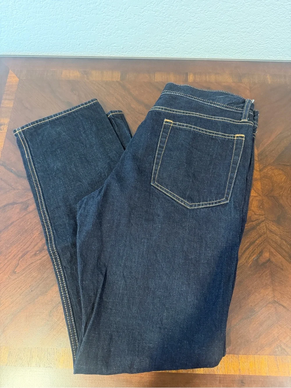 J. Crew Men's Straight Dark Indigo Jeans